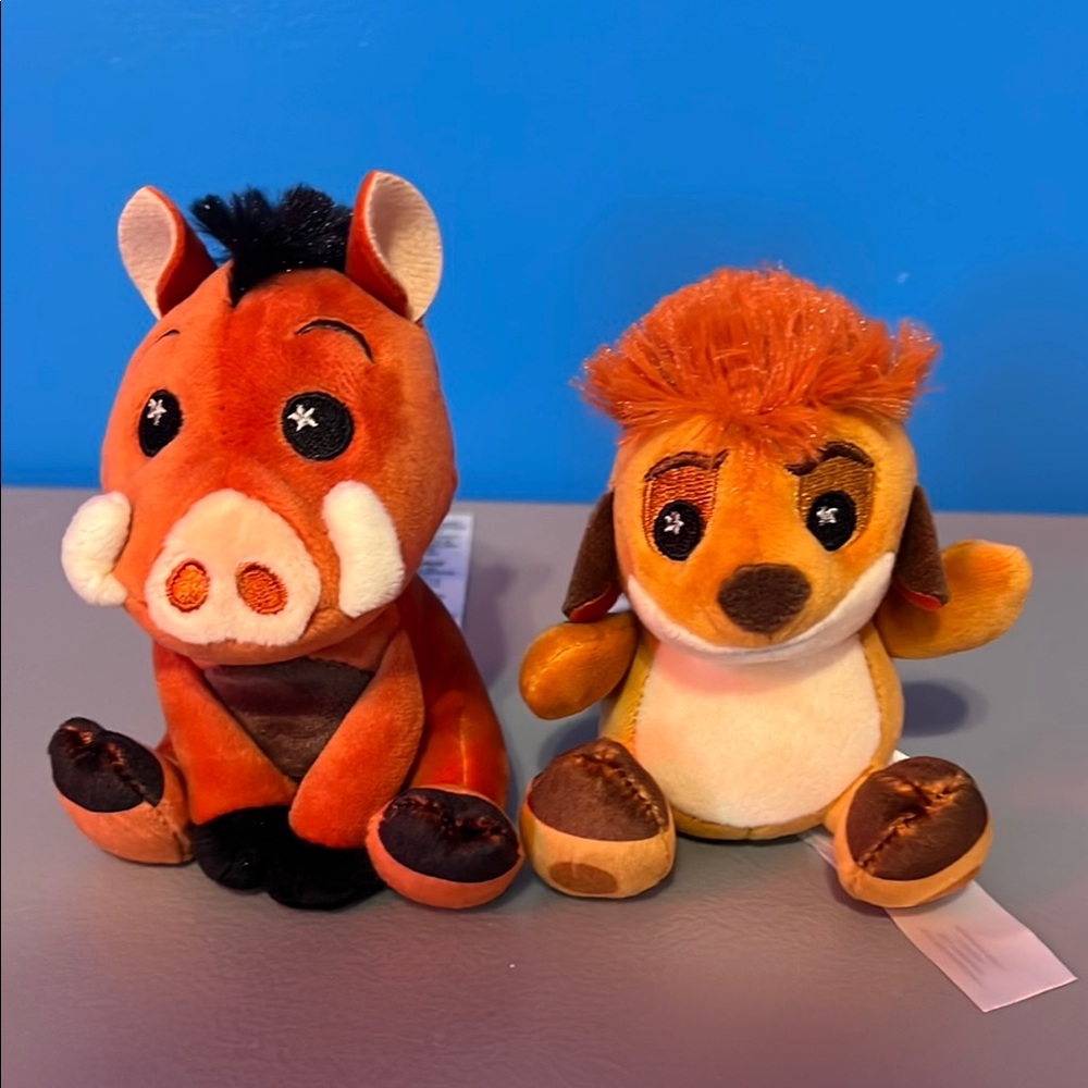 Disney Wishables Timon and Pumbaa Plush Set new